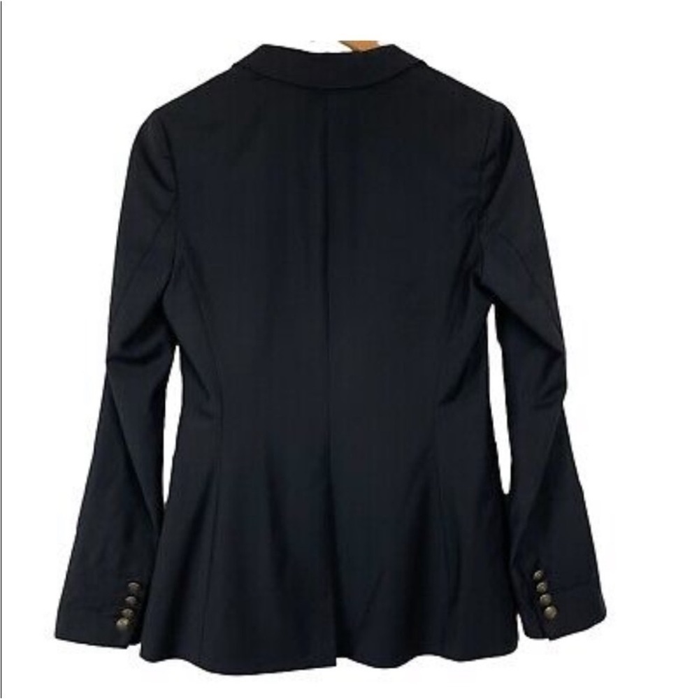 Talula Aritzia Black Fitted Blazer Peplum Career Preppy Size 2 - Picture 3 of 8